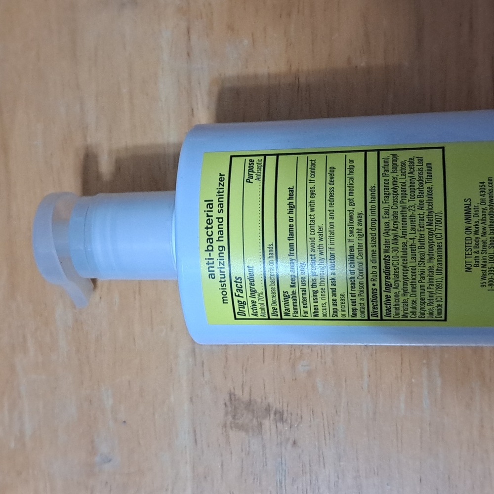 Bath and Body Works antibacterial moisturizing hand sanitizer Sunshine And Lemon - Picture 2 of 2